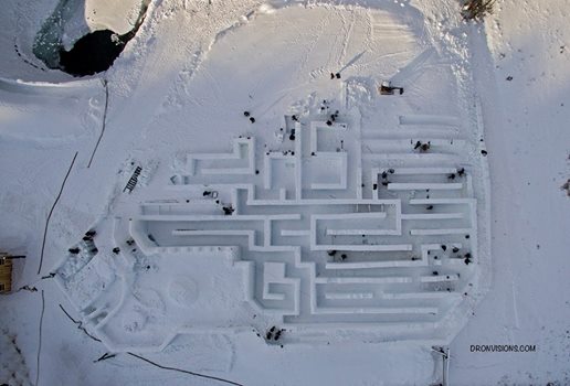 ザコパネに世界一の雪の迷路