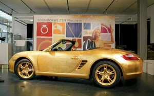 Golden-Porsche-Car-2